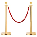 thumbnail of Abgrenzungsständer VIP 3-tlg. Edelstahl Gold | Absperrständer Absperrpfosten Kugelkopf Personenleitsystem