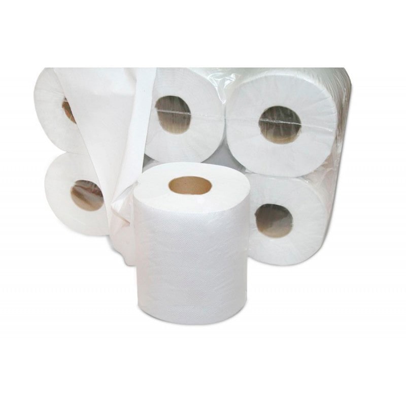 6 unidades. Rolo de papel toalha gofrado 19gr/m² - 700gr Ref 4RB211