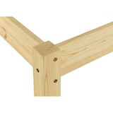 thumbnail of Bettgestell Kiefer natur Doppelbett 140x200 Futon Massivholzbett ohne Rollrost 60.35-14 oR