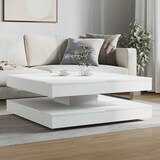 thumbnail of vidaXL Couchtisch 360-Grad Drehbar Weiß 90x90x34,5 cm