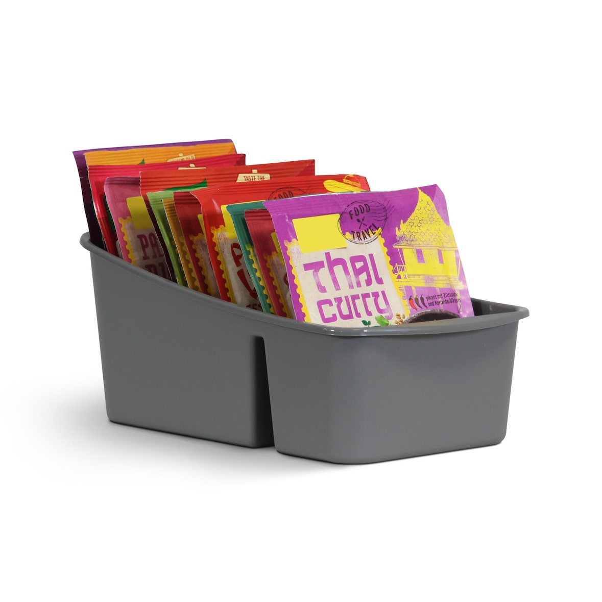 Küchenorganizer für Gewürze und Tüten - Anthrazit - 1er Pack ( 1 Stück )