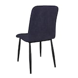 thumbnail of Chaise velours couleur Blue assise L88.5 X 55.5 X H47cm