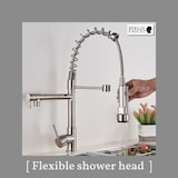 thumbnail of Björn | Gastronomie Chrom Silber Küchenarmatur| Zwei Brausen | Edelstahl Professional Wasserhahn Küche| Doppelspülbecken Restaurant