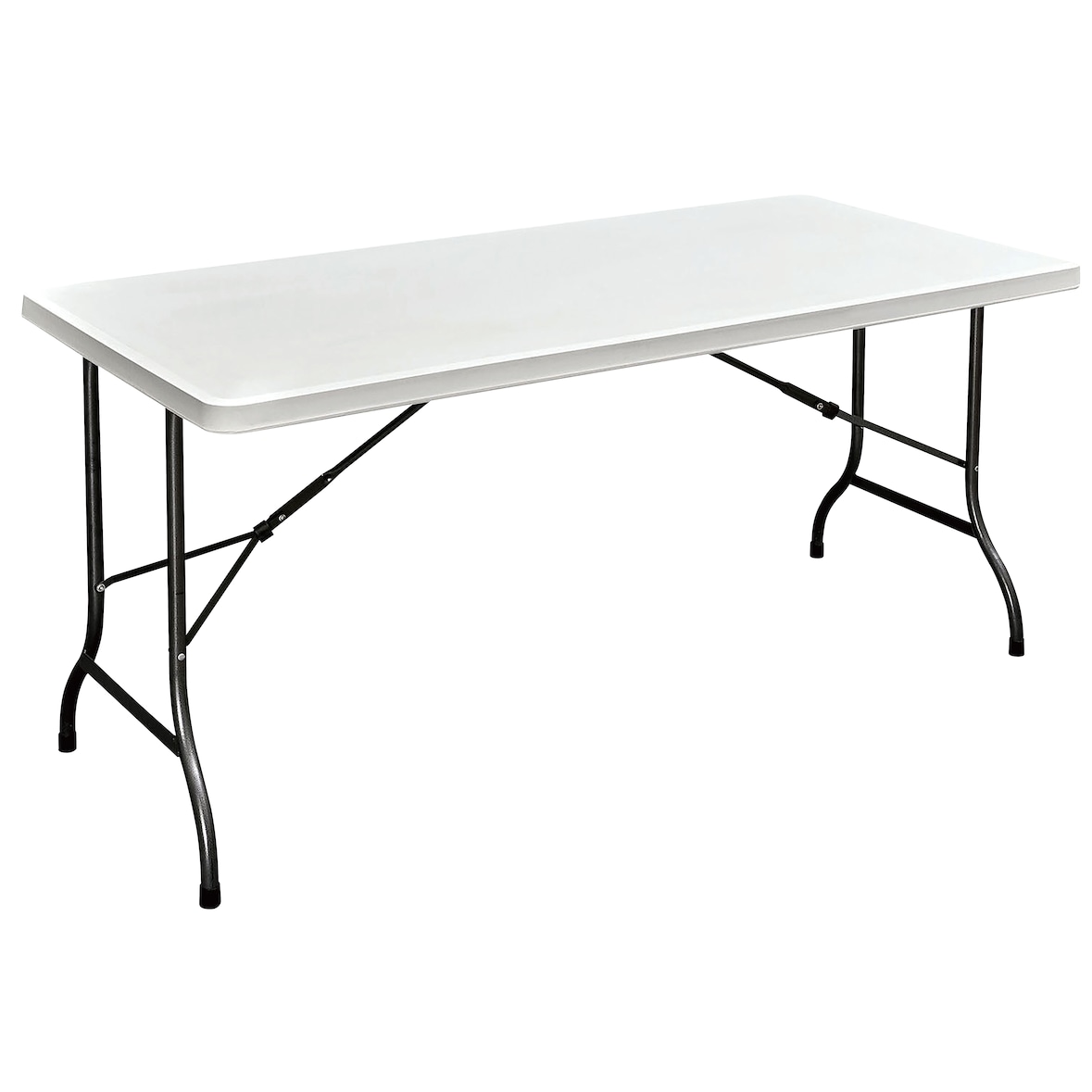 METRO PROFESSIONAL Table de banquet pliante, acier/plastique, 152 x 74 cm, blanc