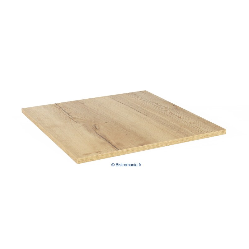 Plateau de table carré - Stratifié Chêne Naturel