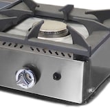 thumbnail of MBH - Gasgrill Bratplatte 400x400 mm Hardchrome mit Brenner für die Gastronomie. Fry Top für Bar und Restaurant.