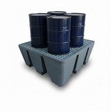 thumbnail of Bac de rétention pehd 475l eco pour 4 fûts - plast'up rotomoulage - NOIR