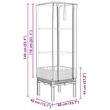 thumbnail of vidaXL Plantenbak verhoogd met kashoes 40x40x140 cm rattanlook