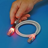 thumbnail of EasyLan DualBoot LED Patchkabel RJ45 S/FTP Cat.6 (Class E), mit saCon Stecker, LSOH, grau, 25 m