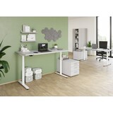 thumbnail of PROREGAL Sitz-Steh-Schreibtisch Rauno | Buche | Graues GestellBxT 180x80cm | Höhe 63-127cm | elektrisch stufenlos höhenverstellbar | T-Fuß Gestell