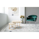 thumbnail of Hocker Dido 100 2er-Set Elfenbein / Gold