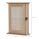 thumbnail of Caja para Llaves Armario de Pared Llavero con 6 Ganchos 20x6.5x26.5cm Madera