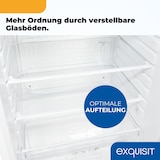 thumbnail of Exquisit Kühlschrank ohne Gefrierfach, 126 Liter, 55 cm Breit, Freistehend, Kompakt, Temperaturregelung, LED-Licht, KS516-V-040D weiss