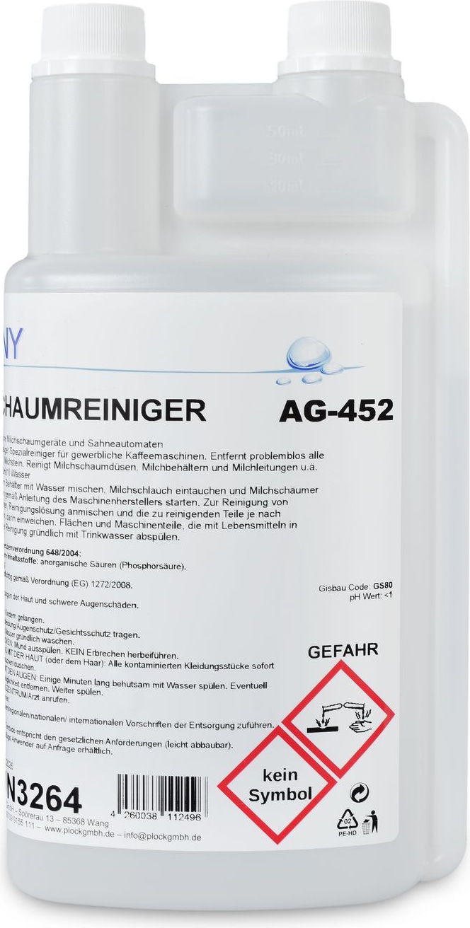 Funny Milchschaumreiniger 10 x 1 l für Milchschaumgeräte und Sahneautomaten