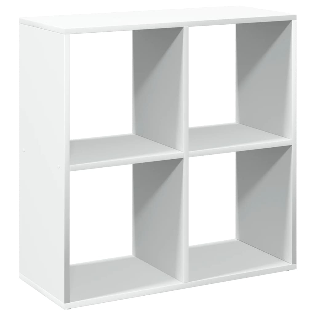 vidaXL Raumteiler-Bücherregal Weiß 69,5x29x69,5 cm Holzwerkstoff