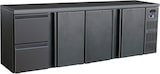 thumbnail of Gastro Barkühler Bar-Kühlschrank schwarz 3 Türen 2 Schubladen 698 l, 2542x513x860 mm 0-10°C