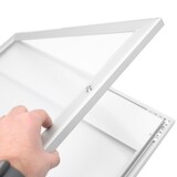 thumbnail of Danieli Store | Tablón de anuncio con cerradura | Tablon magnético de aluminio para exterior, con puerta abatible y panel personalizado (2xA4 LED)