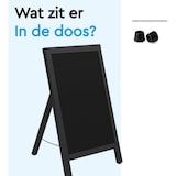 thumbnail of BRASQ Krijtstoepbord Zwart - 55x 85 CM - Krijtbord - Reclamebord - Stoepbord - Enkelzijdig - voor Binnen en Buiten - Horeca