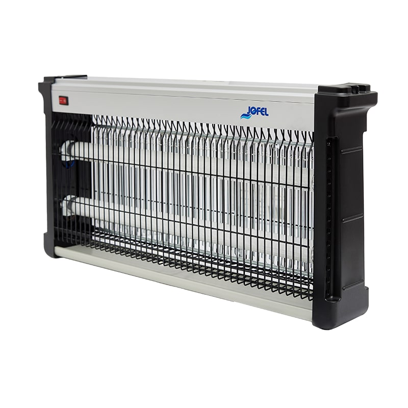 Jofel - Exterminador de insectos eléctrico DT-15, de 2 tubos de luz LED UV, para atraer insectos, potencia: 2x15 W (2 tubos)