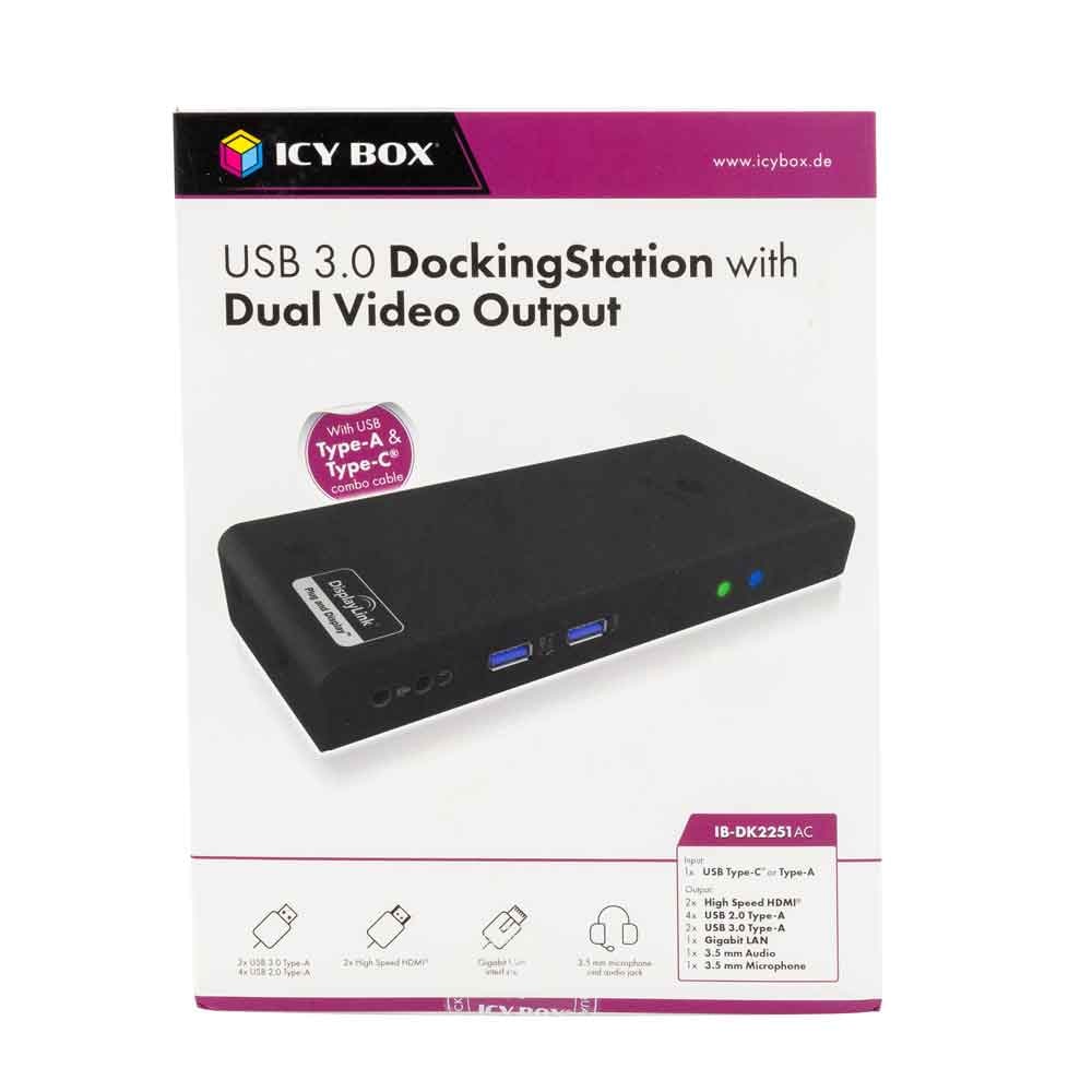Raidsonic IB-DK2251AC Icy Box USB-C Dock