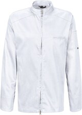 thumbnail of 223 - Kochjacke langarm, 2-wege RV : weiß 65% Polyester 35%Baumwolle 220 g/m² 2XL