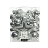 thumbnail of 50 Weihnachtskugeln Christbaumspitze Stern Kunststoff Christbaumkugeln Set