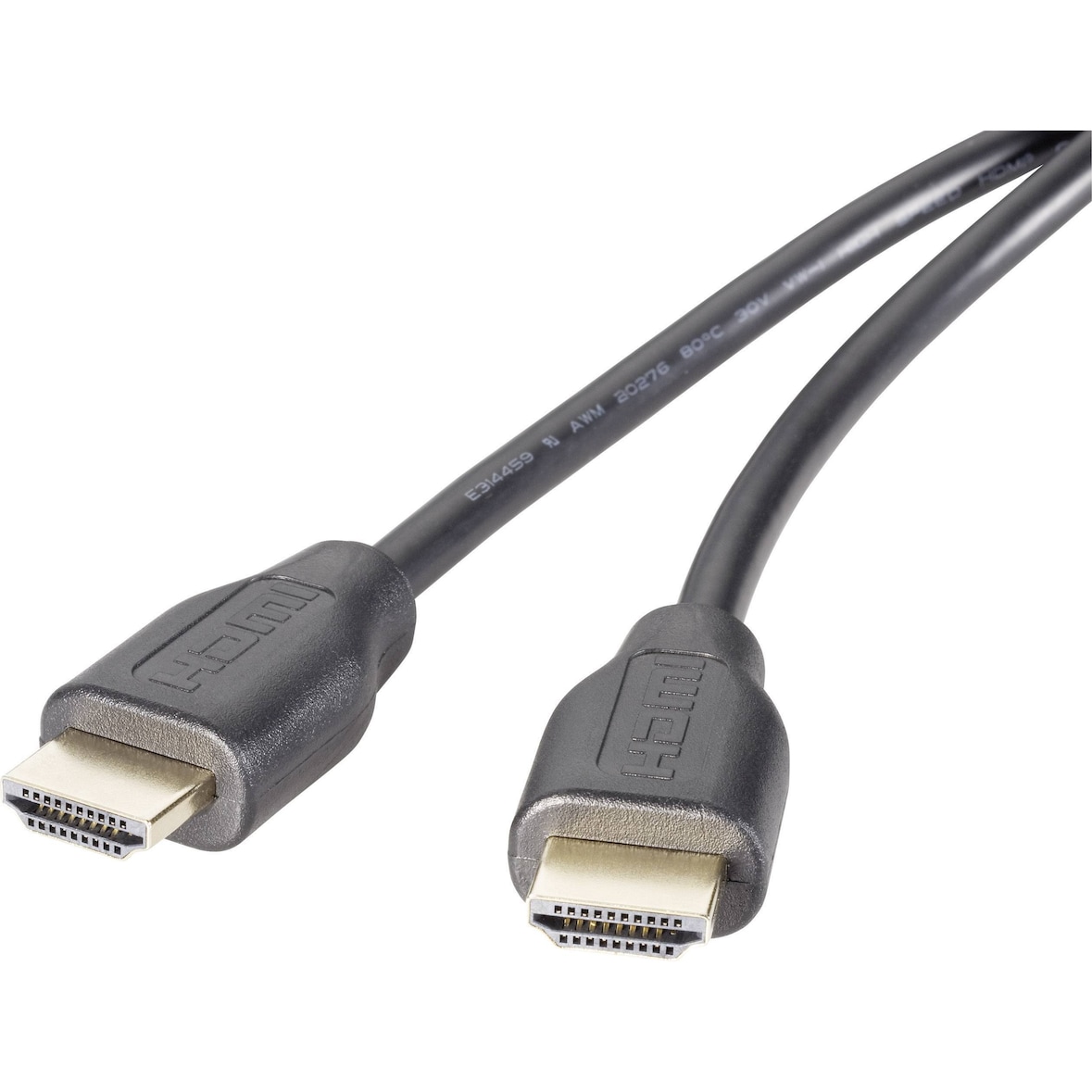 SpeaKa Professional HDMI Anschlusskabel HDMI-A Stecker 3.00 m Schwarz SP-8821980 4K UHD, Audio Retur