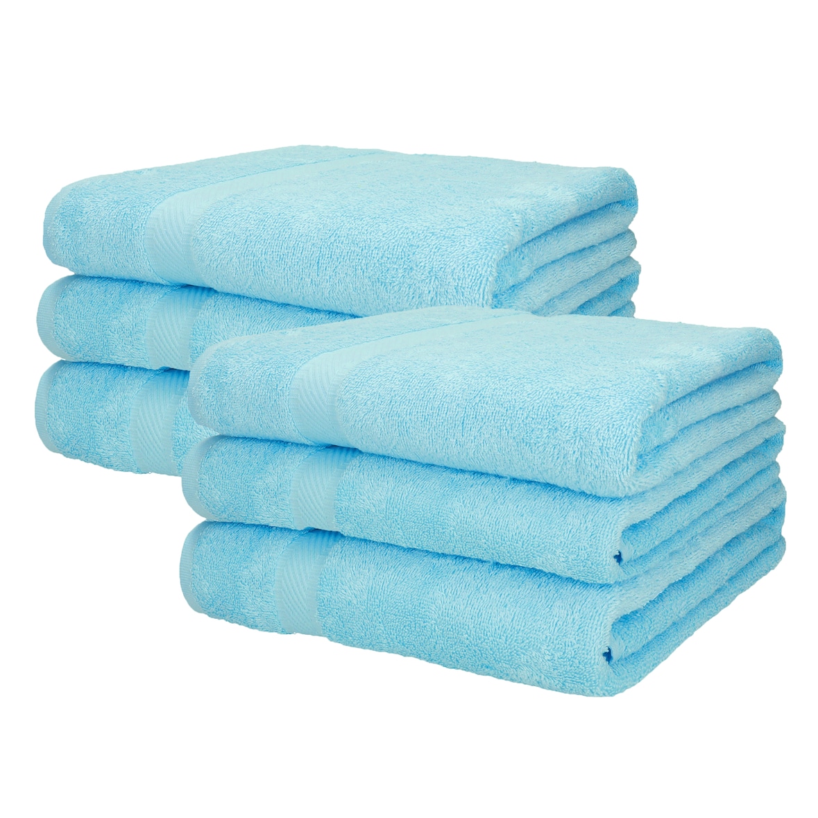 Betz 6 Stück Badetücher Palermo Größe 100 x 200 cm Farbe Türkis