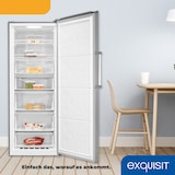 thumbnail of Exquisit Gefrierschrank, Tiefkühlschrank, Kombigerät, Kühlfunktion, 380 Liter, Schnellgefrieren, Schnellkühlen, GS5380-NF-H-050D inoxlook