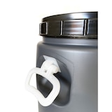 thumbnail of Bidon de boca ancha de 30 litros | X2 UNDS | Con Asas | Gris y Negro -