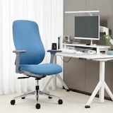thumbnail of Ergonomischer Bürodrehstuhl, 4D-Armlehnen und atmungsaktive, schwenkbare Rückenlehne, Lendenwirbelstütze und höhenverstellbar – ZIK