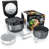 thumbnail of Arendo Reiskocher & Dampfgarer, elektrisch (800W, 4 Liter) für 1-8 Personen, Schnelle Zubereitung ohne Anbrennen, Warmhaltefunktion