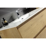 thumbnail of Alpenberger Badmöbel Set Waschbecken mit Unterschrank 100 cm Breit | Waschtisch mit Waschbeckenbeckenunterschrank und Led-Badspiegel mit Beleuchtung