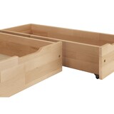 thumbnail of Bettkasten zweiteilig aus Buche als Staukasten für unsere Betten - Buche geölt - 90.10-BS32-geölt