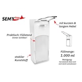 thumbnail of Seifenspender SemyTop - 10 Armhebel-Dosierspender - 1000 ml - weiß - Kunststoff