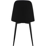 thumbnail of Set di 4 sedie da pranzo in velluto Baxter nero