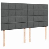 thumbnail of vidaXL Boxspringbett mit Matratze Dunkelgrau 180x200 cm Stoff