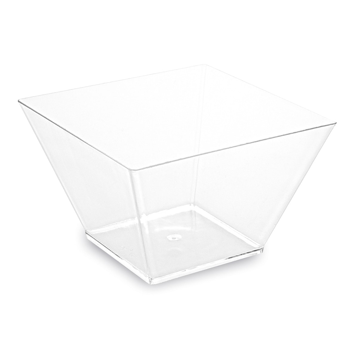 100x Fingerfood-Schale eckig klar 500 ml PS 11 x 11 x 7 cm