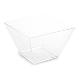 thumbnail of 100x Fingerfood-Schale eckig klar 500 ml PS 11 x 11 x 7 cm