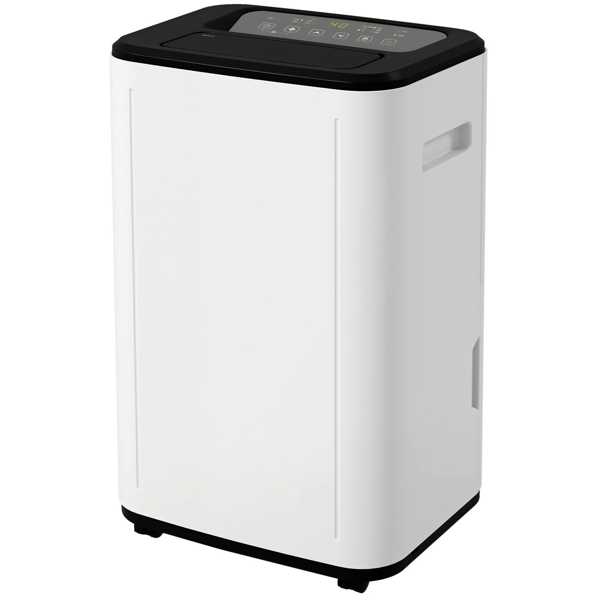 HOMCOM Desumidificador Depósito de Água 6 Litros 20L/Dia com 4 Modos 2 Velocidades Ecrã LED Temporizador 33,5x26x53 cm Branco