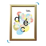 thumbnail of Cadre Clic-Clac 80 x 120 cm DORE / GOLD