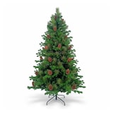 thumbnail of Árbol de Navidad Artificial Verde Otawa con Piñas Decorativas y Base Metálica 210cm 7house