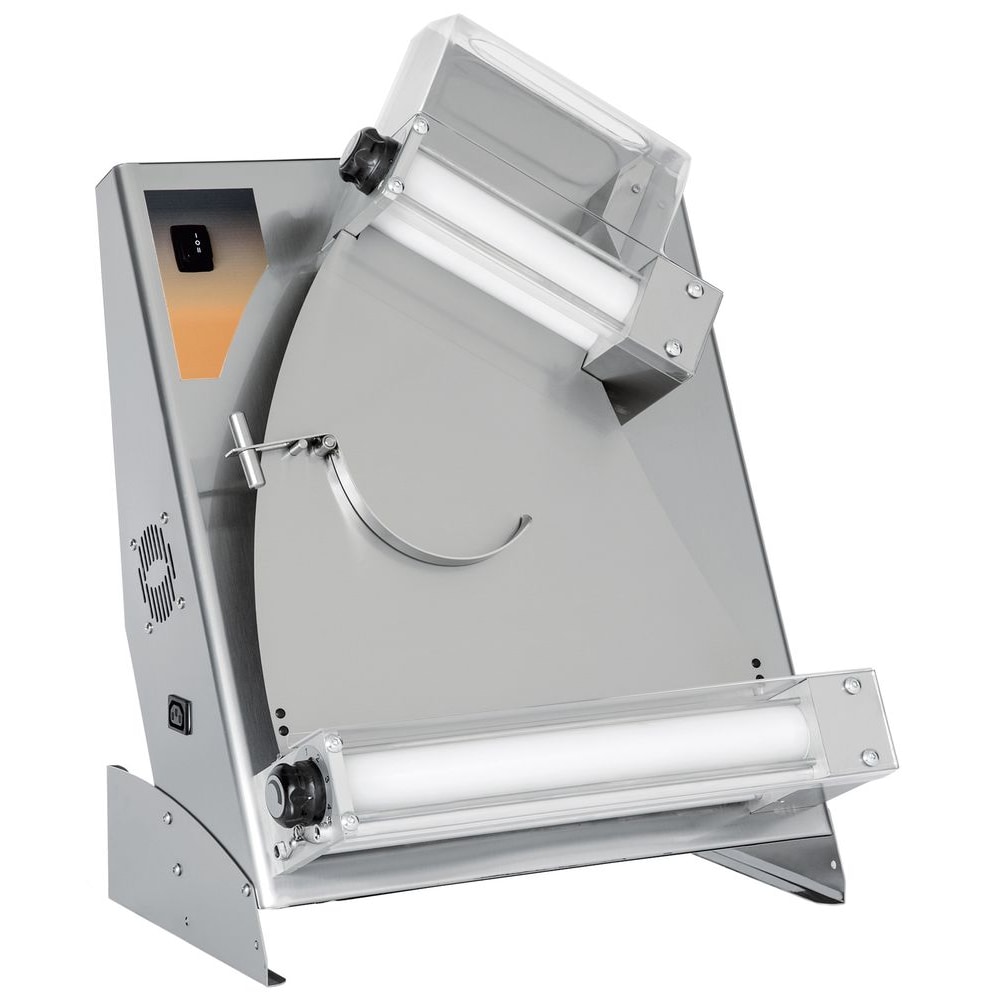 Hendi Pizza Teigausroller mit 250W manuelle Bedienung für Ø140-300mm Edelstahl