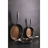 thumbnail of MASTERPRO Set 3 padelle 20+24+28cm multistrato in acciaio antiaderente per induzione con manico ergonomico linea Giro3 Gold