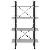 thumbnail of Libreria 4 Ripiani Grigio Cemento 80x30x140cm Legno Multistrato