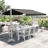 thumbnail of Toldo de Pie 300x295x255 cm Ajustable Portátil Poliéster Jardín Terraza Gris
