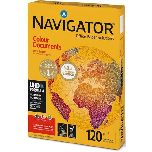 NAVIGATOR Ramette 250 feuilles papier extra Blanc Navigator Colour Document A4 120G CIE 169