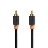 thumbnail of Nedis Digital-Audio-Kabel - RCA - RCA - Vergoldet - 2.00 m - Rund - PVC - Anthrazit - Box