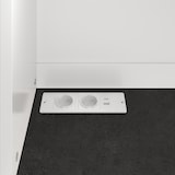 thumbnail of Merax LED buffetkast 120x40x180 cm, hoge keukenkast met werkblad, stopcontact en USB, opbergruimte, koffiestation, wit