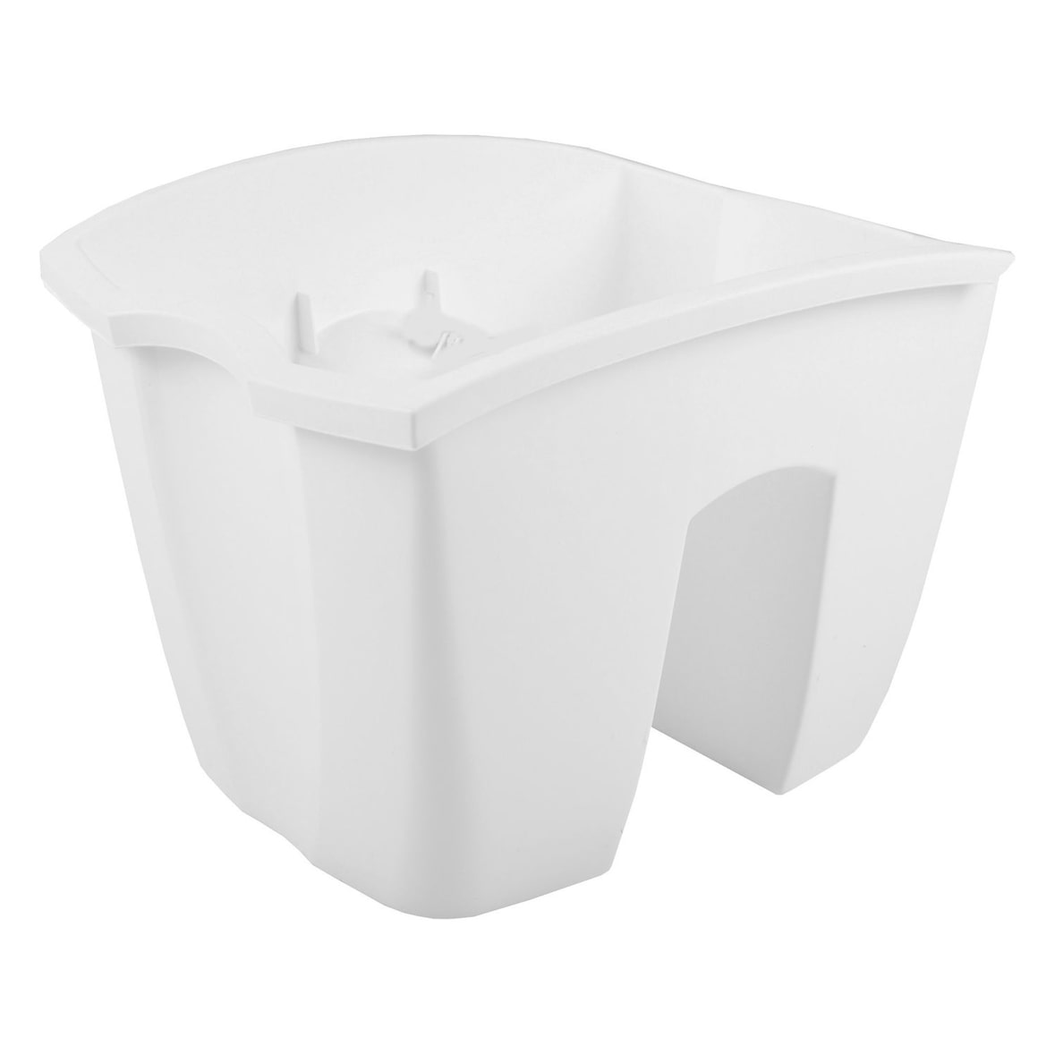 Geländertopf weiß Balkontopf Balkonkasten Hängetopf Blumentopf Blumenkübel Zaun Weiß